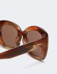 Світло-коричневі сонцезахисні окуляри MAX MARA овальної форми: фото 2 - Invogue