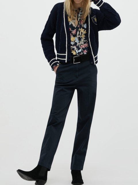 Синяя блуза MAX&CO: фото 4 - Invogue