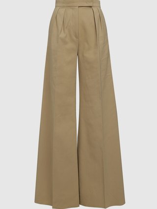 Кремовые брюки MAX MARA: фото - Invogue