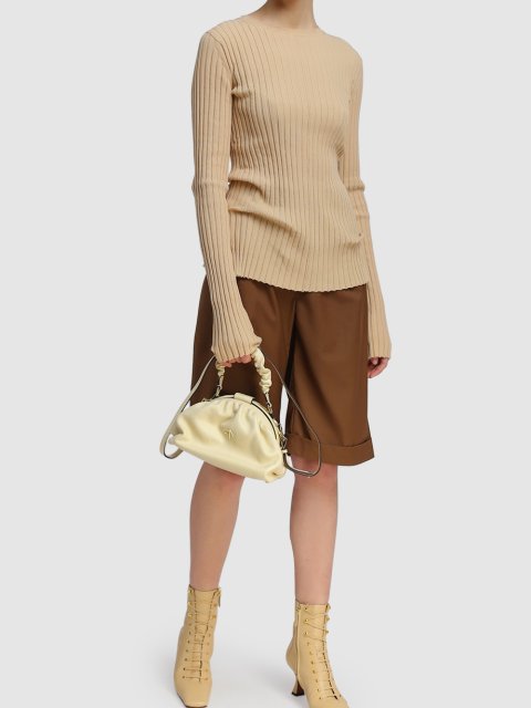 Коричневые шорты OLENICH: фото 1 - Invogue