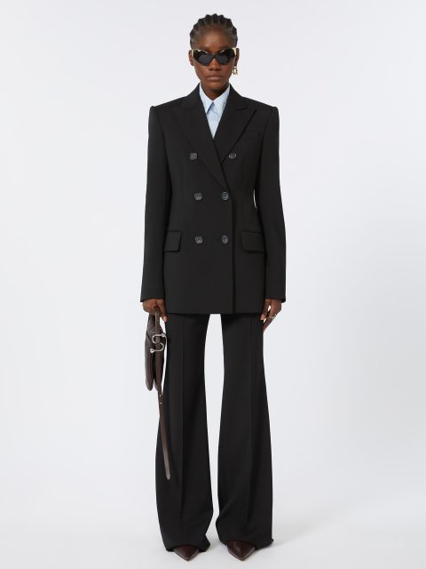 Чорні брюки SPORTMAX з чистої вовни: фото 1 - Invogue