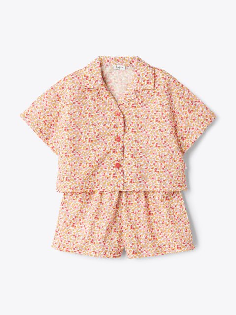 Персиковий набір IL GUFO з шортів та сорочки: фото - Invogue