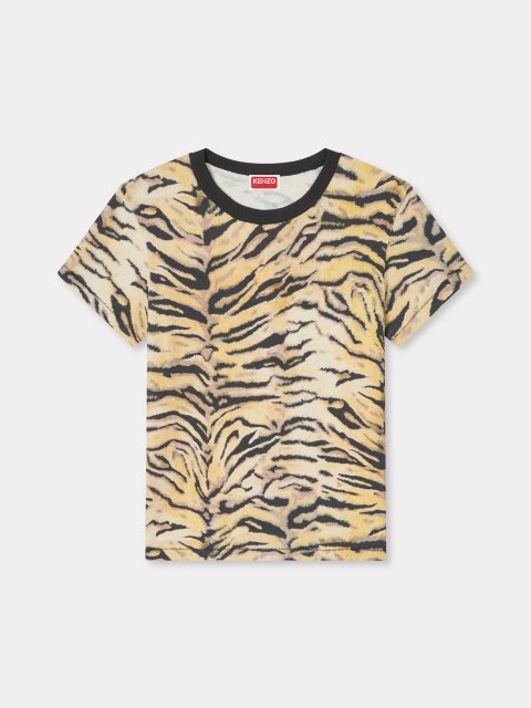Футболка KENZO с животным принтом: фото - Invogue