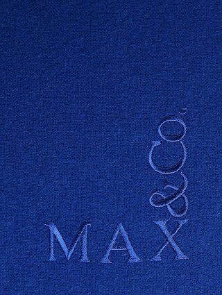 Синий шарф MAX&CO: фото 2 - Invogue