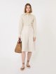 Бежева сорочка Max Mara з льону з вишитим логотипом: фото 1 - Invogue