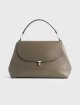 Серая сумка TOTEME из кожи: фото - Invogue