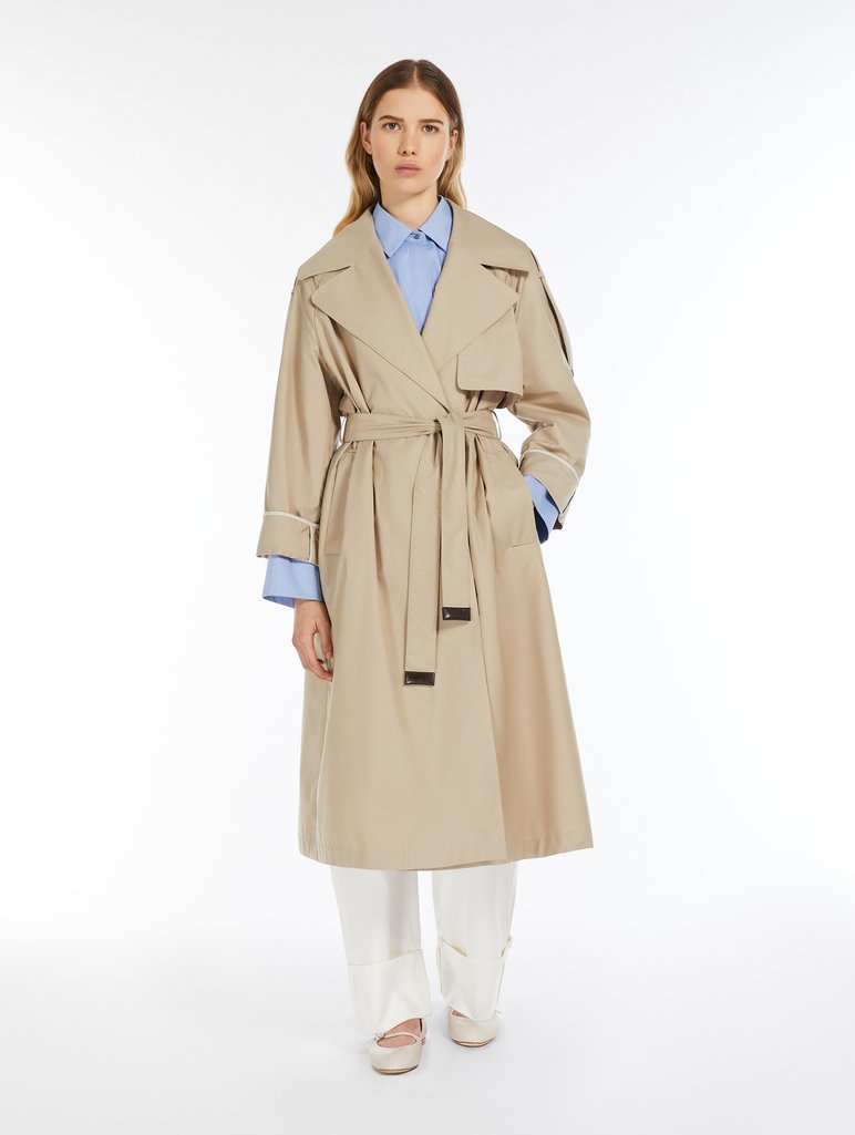 Бежевий тренч Max Mara оверсайз: фото 1 - Invogue