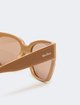 Темно-бежеві окуляри Max Mara з ацетату: фото 3 - Invogue
