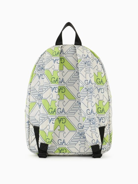 Белый рюкзак EMPORIO ARMANI KIDS: фото 2 - Invogue