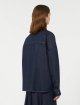 Темно-синя сорочка WEEKEND MAX MARA з бавовняного деніму: фото 3 - Invogue