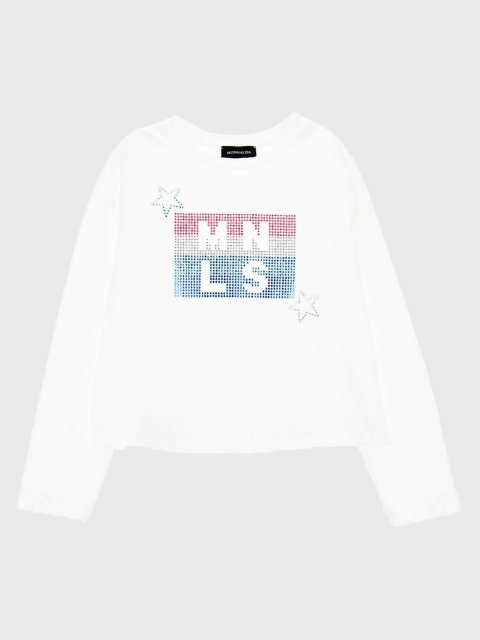 Белый джемпер MONNALISA: фото - Invogue