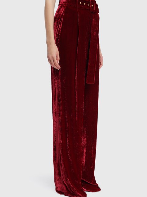 Бордові брюки SPORTMAX : фото 3 - Invogue