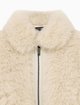 Кремовая шуба Emporio Armani из искусственного меха: фото 3 - Invogue