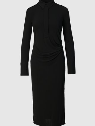 Чёрное платье HELMUT LANG: фото - Invogue