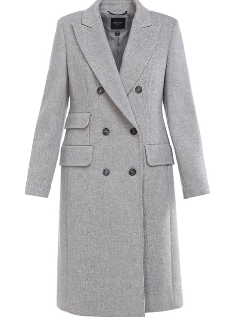 Серое пальто WEEKEND MAX MARA: фото - Invogue