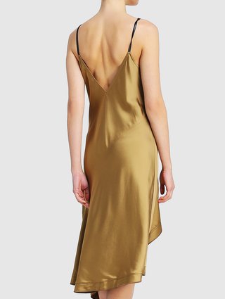 Коричневое платье HELMUT LANG: фото 4 - Invogue