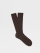 Коричневі шкарпетки Zegna з хлопкового джерсі: фото - Invogue