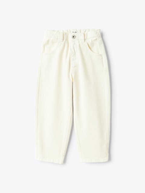 Молочні джинси IL GUFO з бавовняного деніму: фото - Invogue