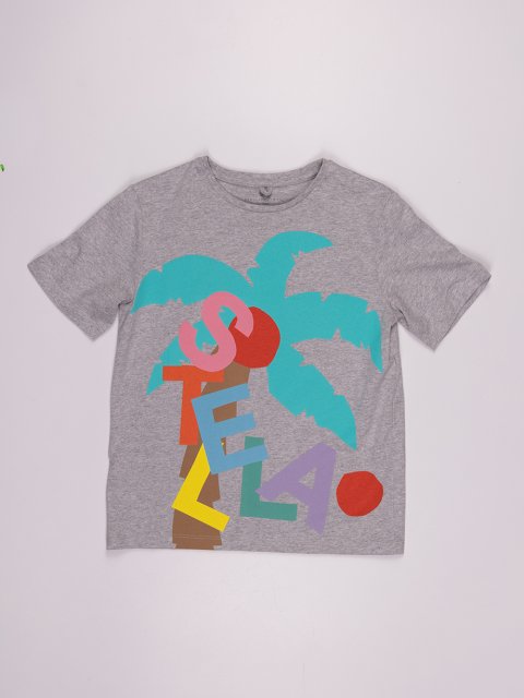 Сіра футболка STELLA MCCARTNEY KIDS : фото - Invogue