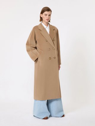 Бежевое пальто Max Mara из шерсти и кашемира: фото 1 - Invogue