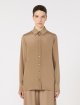 Світло-коричнева сорочка MAX MARA з еластичного шовку: фото 2 - Invogue