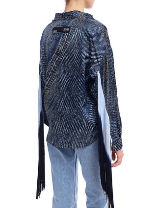 Синя сорочка VERSACE JEANS COUTURE : фото 6 - Invogue