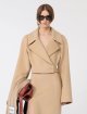 Карамельне пальто SPORTMAX з чистої вовни: фото 4 - Invogue