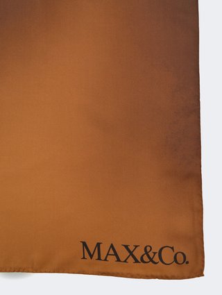 Коричневый платок Max&Co из шелка: фото 1 - Invogue