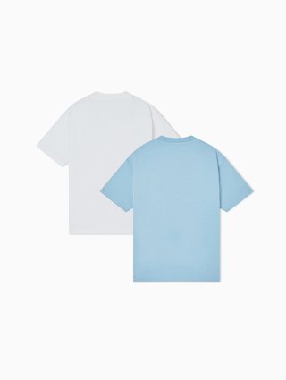 Набор из двух футболок из хлопкового джерси Emporio Armani Kids: фото 2 - Invogue
