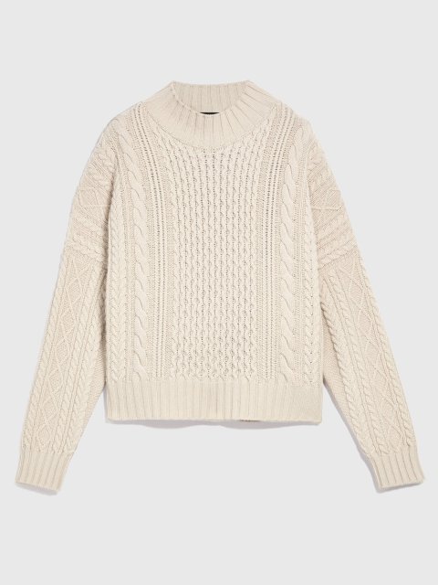 Бежевый свитер WEEKEND MAX MARA: фото - Invogue