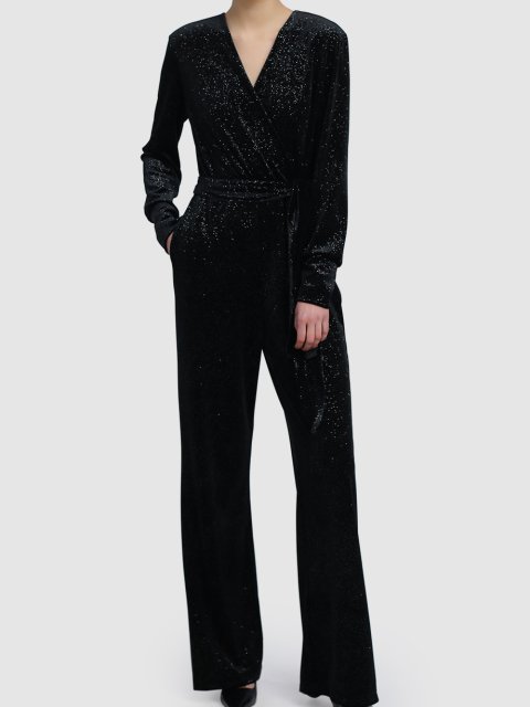 Чёрный комбинезон MAX&CO: фото 3 - Invogue