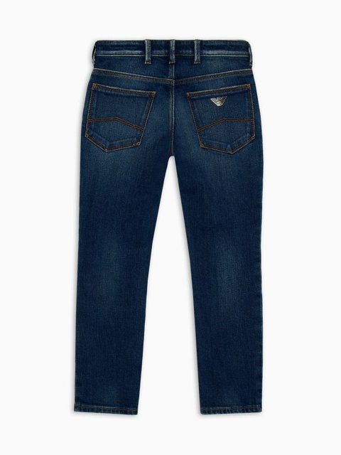 Сині джинси EMPORIO ARMANI KIDS з бавовни: фото 1 - Invogue