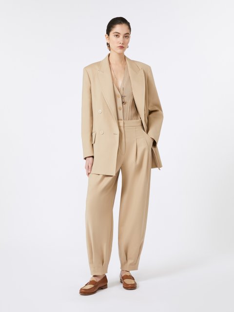 Пісочний жилет MAX MARA з суміші бавовни та віскози: фото 1 - Invogue