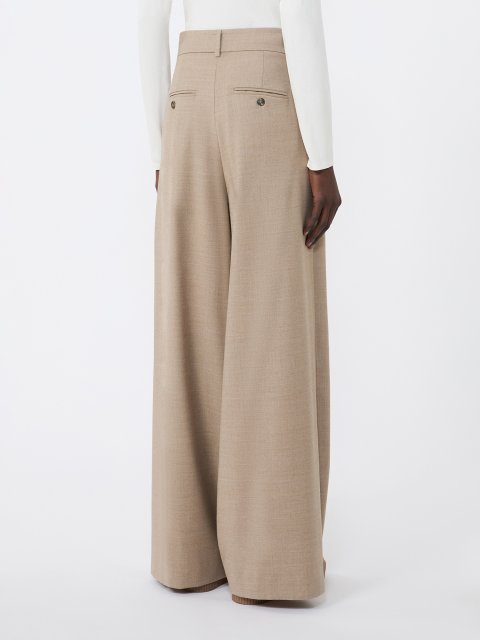 Бежеві брюки WEEKEND MAX MARA з вовни: фото 3 - Invogue