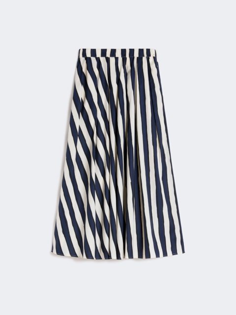 Юбка в полоску Weekend Max Mara из хлопкового поплина: фото - Invogue