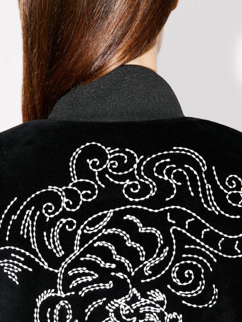 Черный свитшот KENZO на молнии: фото 4 - Invogue