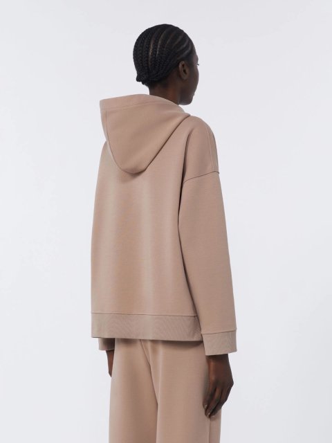 Бежеве худі MAX MARA з бавовняного трикотажу: фото 3 - Invogue