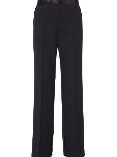 Чёрные брюки HELMUT LANG: фото 2 - Invogue