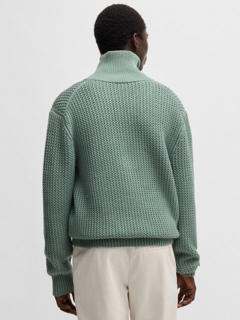 Зелений светр BOSS з вовни: фото 2 - Invogue