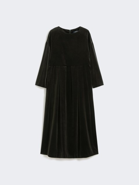 Темно-зелена сукня MAX MARA з бавовни: фото - Invogue