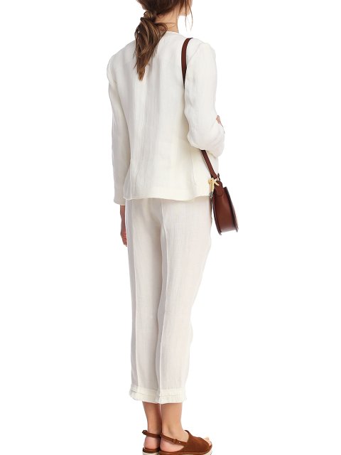 Белые брюки WEEKEND MAX MARA: фото 4 - Invogue