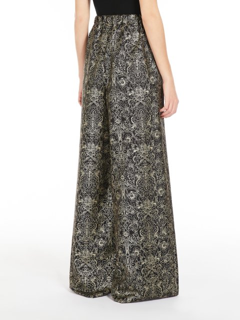 Чорні брюки Max Mara шовкові: фото 3 - Invogue