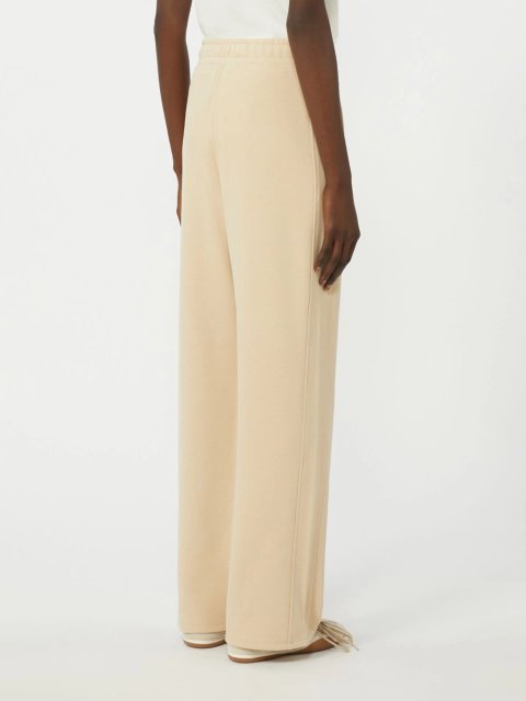 Бежеві штани WEEKEND MAX MARA з суміші бавовни: фото 3 - Invogue