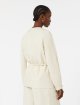 Бежевий жакет Max Mara з льону та шовку: фото 3 - Invogue