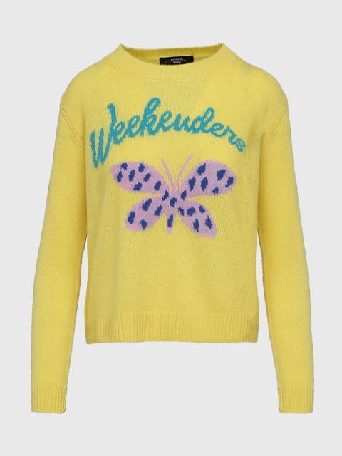 Жёлтый свитер WEEKEND MAX MARA: фото - Invogue