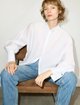 Белая рубашка Max&Co из лиоцелла и хлопка: фото 2 - Invogue