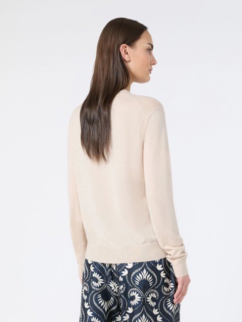 Бежевый свитер Weekend Max Mara из шерсти и кашемира: фото 3 - Invogue