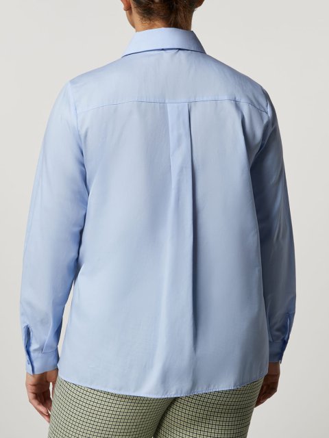 Голубая рубашка PERSONA: фото 2 - Invogue