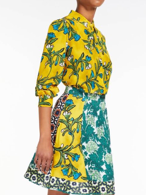 Жовта сорочка WEEKEND MAX MARA : фото 3 - Invogue