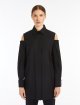 Чорна сорочка Max Mara з бавовняного попліну: фото 2 - Invogue